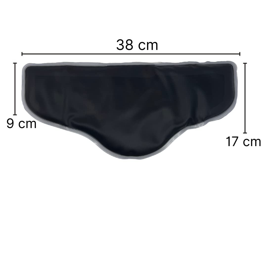ATC Handels GmbH Bolsa de agua caliente con relleno natural con funda de algodón – botella de agua caliente para hombros y cuenca, compresa de pantano, para uso en frío y calor (calentador de cuencas)