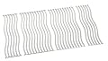 Napoleon S87005 Replacement Nonstick Stainless Steel Waved Cooking Grids for Triumph 495 Grills, Silver (Set of 4)