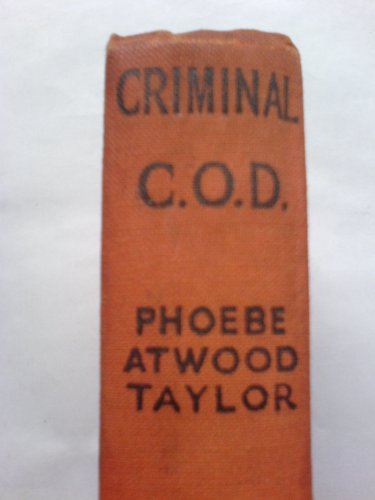 The Criminal C.O.D.:An Asey Mayo mystery B0006AOZZU Book Cover