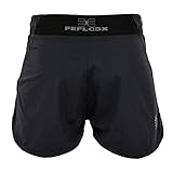 Feflogx Sportswear Damen Sport-Shorts, Kurze Sport-Hose für Fitness, Gym, Yoga, Kampfsport-Training, MMA, Freizeit & Joggen, Trainingshose