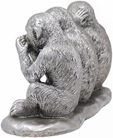 Silver Three Wise Monkeys By Leonardo
