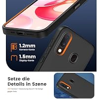HuwaiH Handyhülle für Samsung Galaxy A20e Hülle, Anti-Schock, Antikratzer, Anti-Rutsch Schutzhülle, Unterstützt kabelloses Laden, Anti-Fingerabdruck Case für Samsung A20e(Schwarz) – Ansicht 4