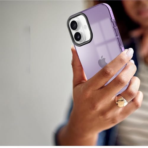Image of KARWAN Back Cover|iPhone 16 Back Cover |Polycarbonate Material| Full Camera Protection |Perfectly Fit| Case for iPhone 16 - Purple