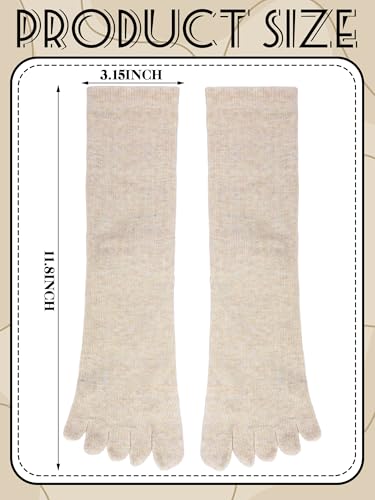 Image of Bencailor 4 /12Pairs Women Toe Sock Five Toe Sock