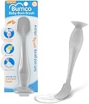 Baby Bum Brush, Applicateur de crème pour la peau, silicone souple Brush, Cadeau unique pour garçon fille [Gray]