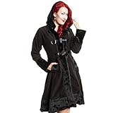 Industrial Poizen Industries Minx Coat Frauen Wintermantel schwarz M 100% Polyester Undefiniert Industrial