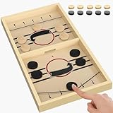 Large Fast Sling Puck Game - Fast Paced Sling Hockey Board Games Super Foosball Winner Game Rapid Slingshot Battle Table, Fun Board Games for Family Game Night, Family Games for Kids & Adults