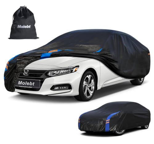 Image of Custom Fit Car Cover for Honda Accord Sedan & Coupe (2001-2026), Upgraded Waterproof All Weather Outdoor Auto Cover, UV /Snow /Dust Protection