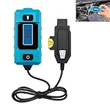 EMESAK Automotive Current Draw Tester, High Precision 0.01A-19.99A Fuse Ammeter, Circuit Fault Finder with LED Lighting and LCD Display for Vehicle Parasitic Drain Diagnosis for Various Vehicles (1pc)
