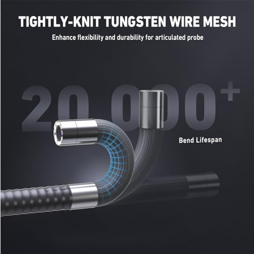 Ralcam Endoskopkamera mit Licht Endoscope Camera - Endoskop 8,5mm Inspektionskamera 4,3' HD 1080P...