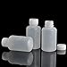 Bezall 50Pcs 50ml PE Plastic Empty Small Mouth Graduated Lab Chemical Container Reagent Bottle Sample Sealing Liquid Medicine Bottles