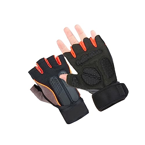 Happyyami Strength Training Gloves for Women Outdoor Half Finger Gloves Wrist Support Sturdy and Breathable for Weightlifting