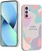 WOKEZ Hülle für Samsung Galaxy A55 5G, Dünn Silikon Handyhülle für Samsung A55 5G mit Blumen Muster Microfiber Schutzhülle, Stoßfest Weiches Case Cover mit Kratzfest-Weiß Galaxy günstig Kaufen-WOKEZ Hülle für Samsung Galaxy A55 5G, Dünn Silikon Handyhülle für Samsung A55 5G mit Blumen Muster Microfiber Schutzhülle, Stoßfest Weiches Case Cover mit Kratzfest-Weiß