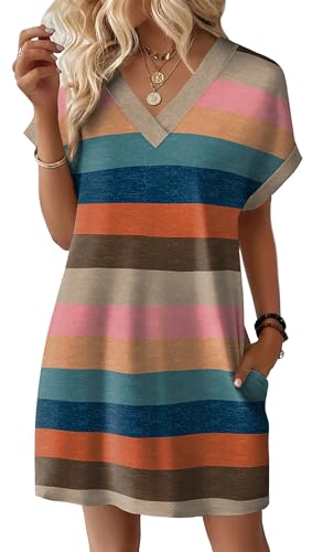 WIHOLL Dresses for Women 2026 Casual Summer Tshirt Dress Wedding Guest Dresses Short Sleeve Fashion Beach Vacation Clothes - Image 3