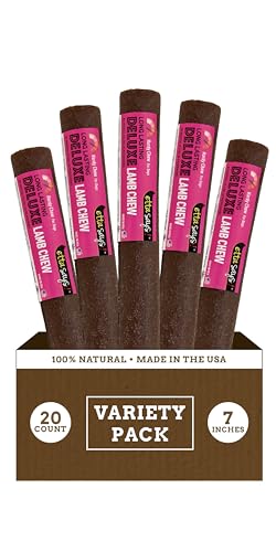 etta says! Deluxe Chews for Dogs – Lamb Dog Treats – Made and Sourced in The USA, Grain-Free, Easy to Digest, Won’t Stain Carpet (20 Count, Pack of 1)