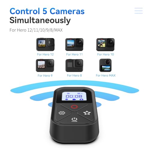 Telesin Bluetooth Fernbedienung für GoPro 8-13 mit 80m Reichweite
