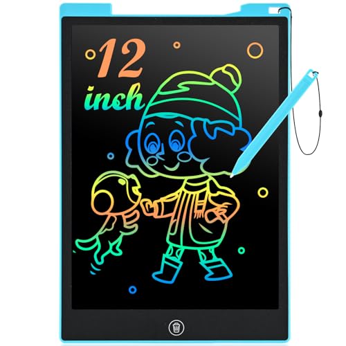 cimetech Writing Pad, 12-Inch LCD Writing Tablet Colorful Screen Graphic Tablets Gifts for Kids (Blue) cimetech Writing Pad, 12-Inch LCD Writing Tablet Colorful Screen Graphic Tablets Gifts for Kids (Blue)