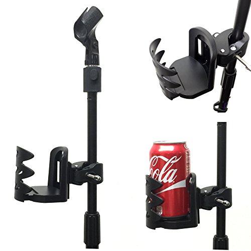 Accessorybasics 360° Rotation Musician Drinks Water Cup Holder Clamp Handle Bar Pole Clamp Mount For Music Mic Microphone Stand #TOP2