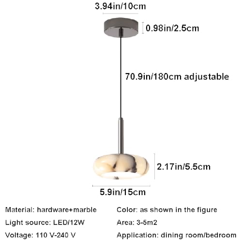 Suspension marbre H3TF5J médiéval de luxe pour salon chic