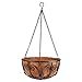 Border Concepts 72846 New Orleans Hanging Basket, Black Wrought Iron, 12-In. - Quantity 6