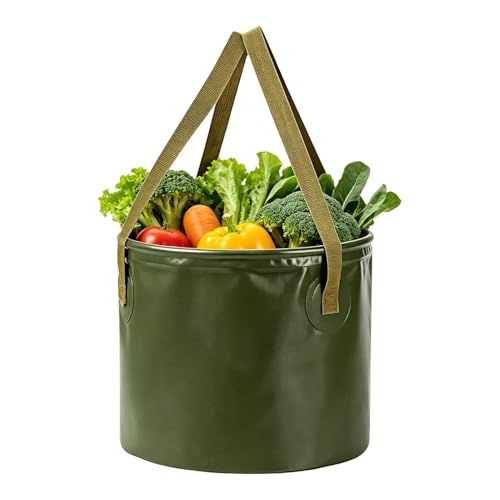 Cubo portátil – de transporte a prueba de fugas con asa para reposapiés | Cubo de viaje – , exterior, , jardín, ducha, cocina, lavado de coches, solución de almacenamiento de agua