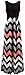 Shangke Womens Ladies Striped Zig Zag Scoop Neck Chevron Print Tank Maxi Long Party Dress (S, black 2)