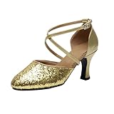 Damenschuhe Elegant Und Bequem Damen-Tanzschuhe Glitzer Ballerinas Damen Schuhe Faschingskostüme...