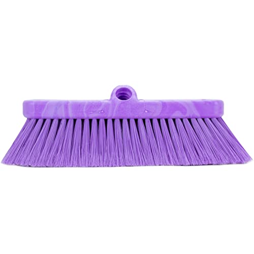 Image of SPARTA 41278EC68 Flo-Thru Plastic Wall Scrub Brush, Equipment Brush With Soft Nylex Bristles For Industrial Kitchens, Hospitals, Commercial Cleaning, 4 Inches, Purple
