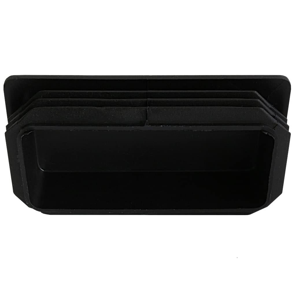 TIBU Zatyczki lamelowe prostokątne zaślepki do rur, zaślepki do rur, osłona, prostokątne, 50 sztuk, rury prostokątne, 80 x 40 x 2 mm
