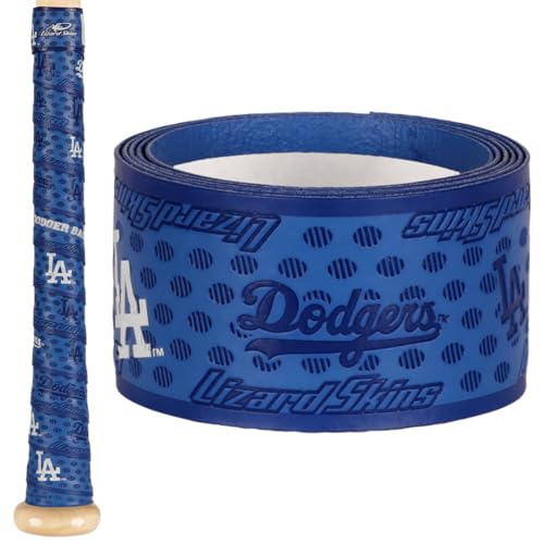 Lizard Skins DSP Ultra MLB Team Bat Grip - 0.5mm 1.1mm – Next-Gen Durasoft Polymer Baseball Bat Tape (Dodgers, 1.1mm)