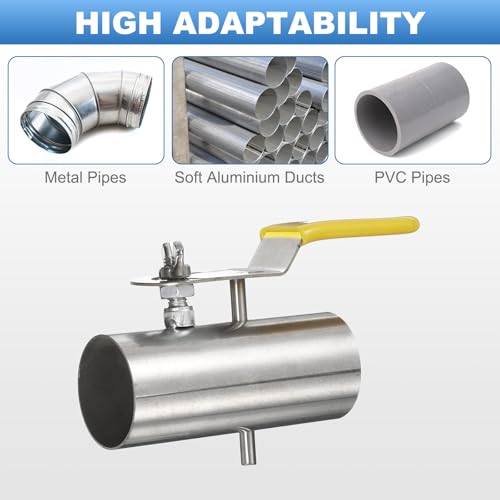 Régulateur de tirage pour conduit 1-1/2 pouce clapet de ventilation inox