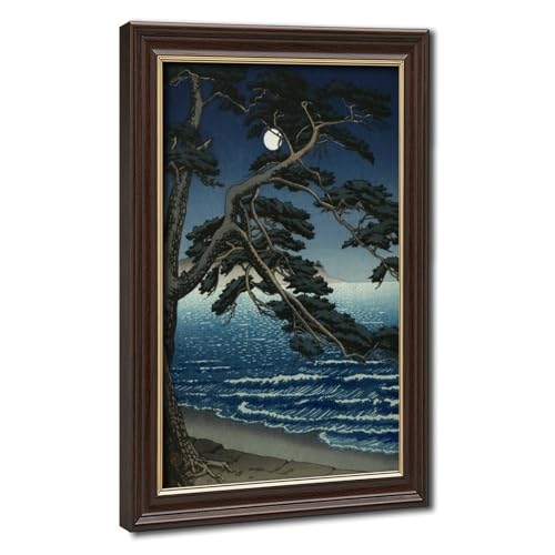 Impression sur toile Moon at Enoshima Kawase Hasui pour évader votre esprit au Japon