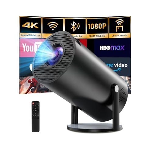 Consejos para Comprar Proyector Steren los 5 más buscados. 42 Stqusti Proyector 4k, Mini Proyector Portatil, Proyectores Inteligente 200 ANSI /18000 lúmenes con Auto Keystone, WiFi 6 con 2.4/5GHz, Bluetooth 5.4, Giro de 270°, Compatible con...