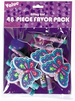 Glitzy Girl Favors Value Pack with 48 pieces