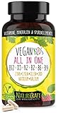 Vegan Kids All-in-One - Vitamin B12+D3+K2+B2+B6+B9 Folsäure + Zink + Eisen + Selen + Natrium + Kalium + Jod - Komplex für Kinder mit 120 Kapseln (max. 4 Monats-Vorrat)…