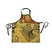 FANTAZIO Van Gogh Tablier Unisexe avec 2 Poches spacieuses Lavable en Machine pour Cuisine, Artisanat, Barbecue, Dessin