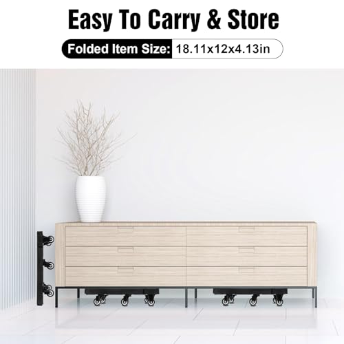 Carretilla plegable de mano de 165 lbs con 6 ruedas miniatura 6