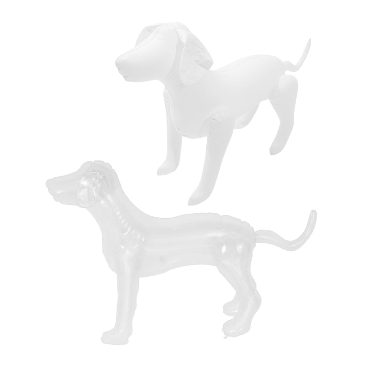 Sosoport 2pcs Inflatable Dog Clothes Model Dog Statue French Bulldog Mannequin Dog Collar Display Inflatable Mannequin Inflatable Model Dog Party Decorations Dog Model