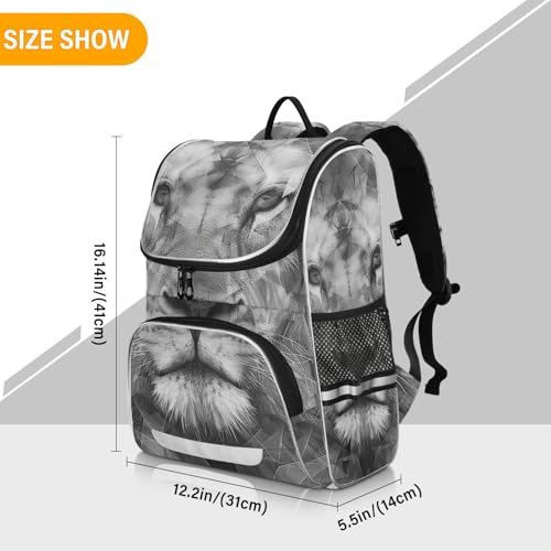 Mochila escolar de león cómoda para aliviar la carga de libros 3