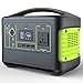 Produktbild LSLT Tragbare Powerstation 500W/153600mAh - Mobiler Stromspeicher & Solar Generator mit 230V Steckdose + USB für Reise, Camping, CPAP, Garten und als Notstromaggregat - 568 Wh Lithium-Ionen-Batterie