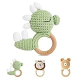 Hochet dessin animé : Ces adorables hochets crochetés aux couleurs simples éveilleront l'intérêt de votre bébé. Une variété de figurines d'animaux adorables est disponible. Compact et léger, ce jouet adorable est facile à transporter. Il est parfait pour une poussette, un berceau, une table à langer ou un siège auto.