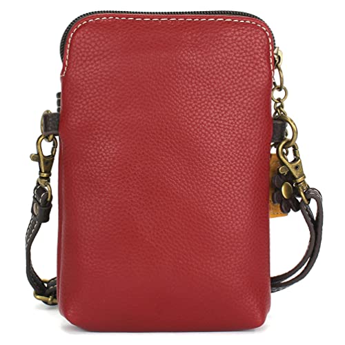 Image of CHALA Cat Collection Cell Phone Crossbody Purse-Women PU Leather /Canvas Multicolor Handbag with Adjustable Strap