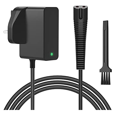 Newding 12V Braun Shaver Charger for Braun Series 3, 1, 5, 7, 9 and Silk-epil 5 7 9, UK Adapter Power Cord, Wet&Dry Electric Razor Beard Trimmer Cable for 3010S 3020S 3040S 5377 5513 5515 5544 BT5090 Cover