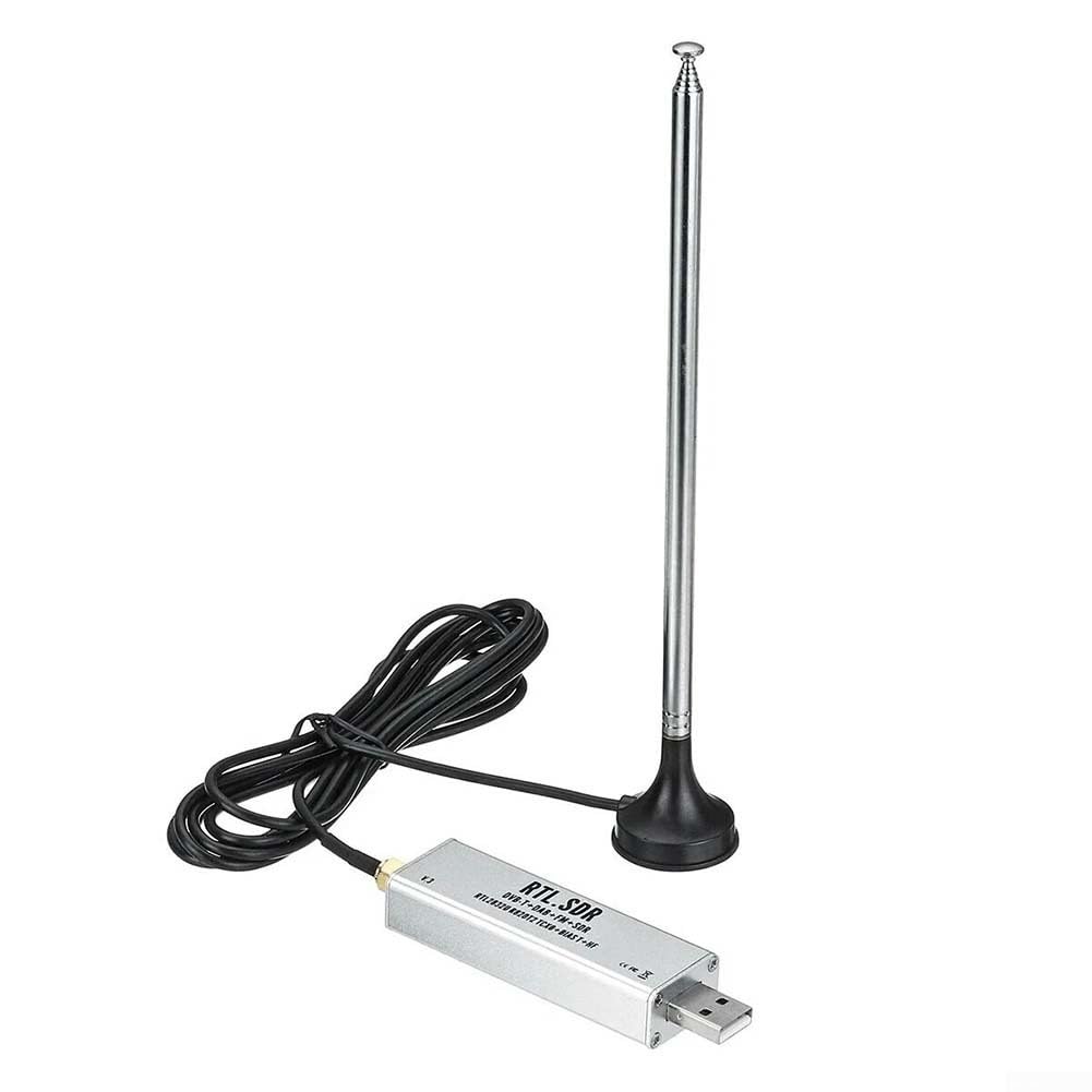 Full-Band 0,1 MHz - 1,7 GHz TCXO stabiler SDR-Empfänger, RTL2832U R820T2 Tuner für Luftfahrt ADS-B, Marine AIS, Kurzwellenhören, für Meteorüberwachung auf Windows/Mac (mit Antenne)