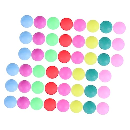 POPETPOP 50Pcs Table Tennis Balls for Competition Training Home Party Decorations Lightweight Durable for Easy to Spot Any Setting