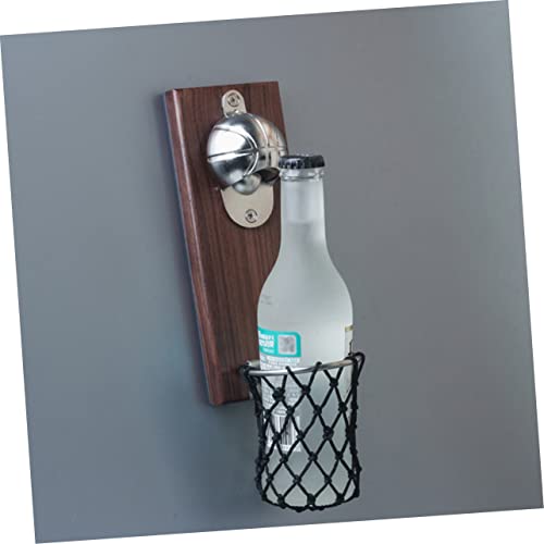 Ouvre-bouteille de réfrigération mural en acier inoxydable premium motif basket
