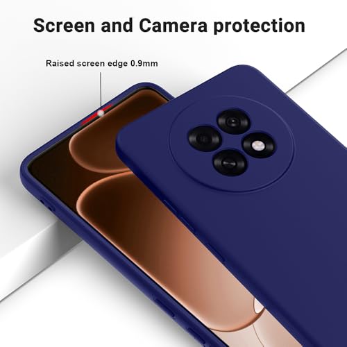 Image of Back Cover for Oppo F31 Pro Plus 5G | Full Camera Protection | Premium Liquid Silicon Case | Flexible Bumper Case for Oppo F31 Pro Plus 5G (Dark Blue)