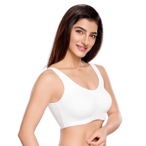 Image of juliet Non Padded Full Coverage Sports Bra for Women | Slip on Bra | Low Impact High Coverage Wireless Support Sports Bra JS 90