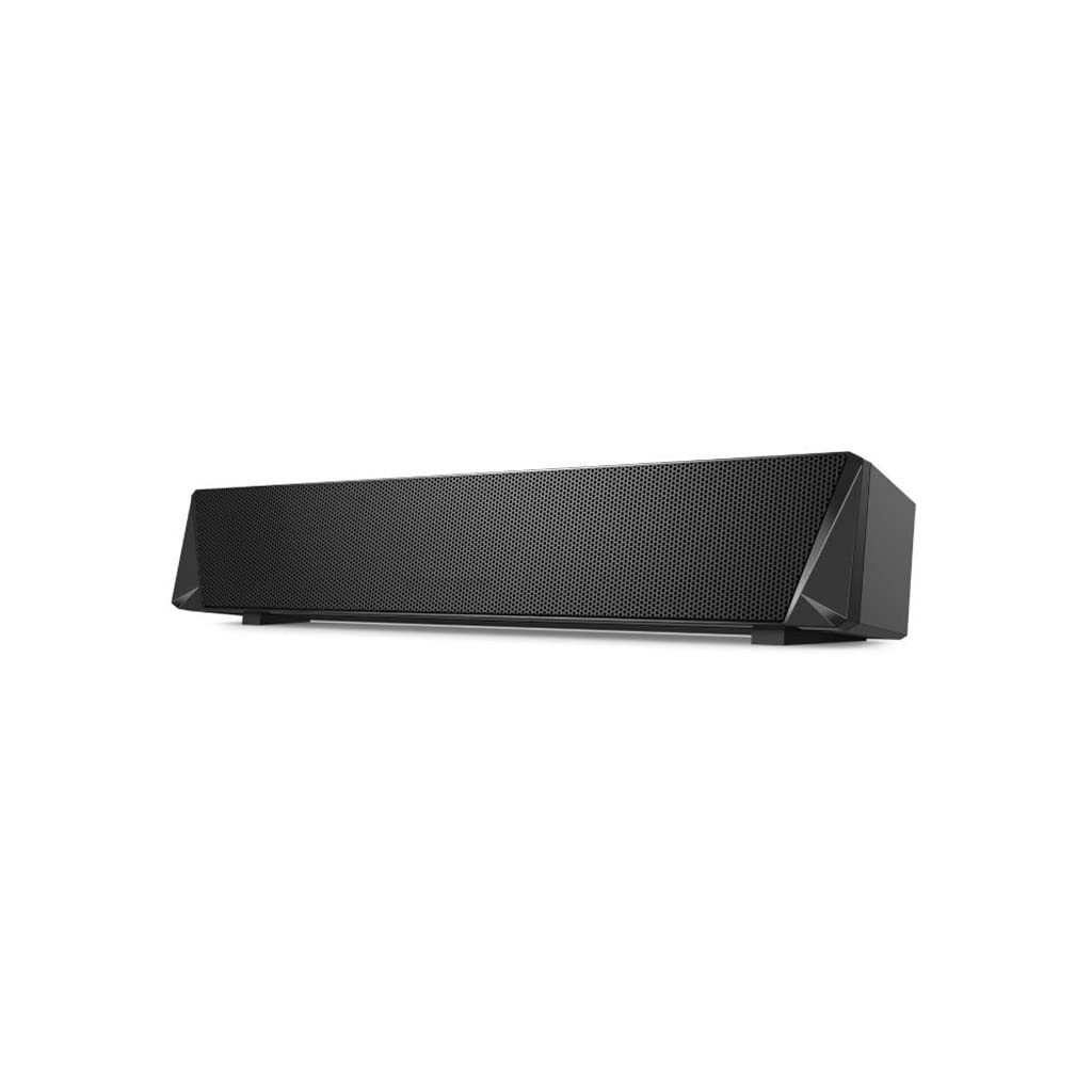 Barra de Sonido DLOETT con Bluetooth, Altavoz inalámbrico y con Cable de 14W, potentes Controladores, Barras de Sonido con luz RGB para PC y teléfono