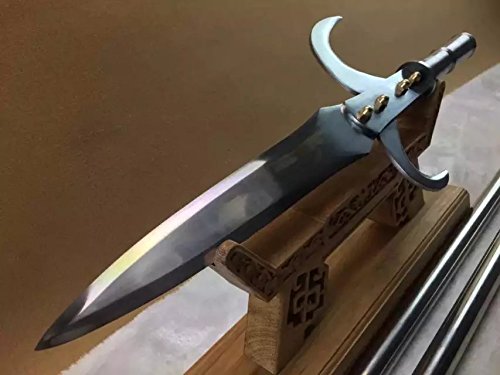 Hook Gun Spear,Handmade High Carbon Steel Spearhead,Stainless Steel Rod,Chinese Ancient Weapon #TOP3